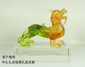 貔貅工艺品【琉璃摆件定制】
