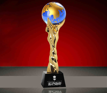 地球创意树脂奖杯